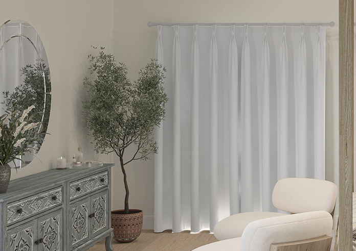 Ascot, Bright White - Made to Measure Curtains - Image 7
